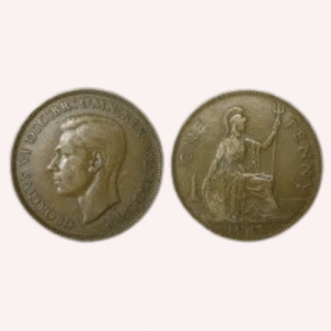 England : One Penny 1945