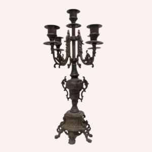 Antiguo Candelabro de Bronce