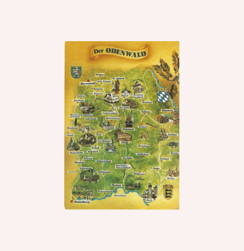Postal de Der Odenwald.