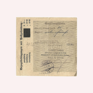 Documento de Deposito 1921