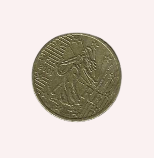 Framcia : €0,50 2001.