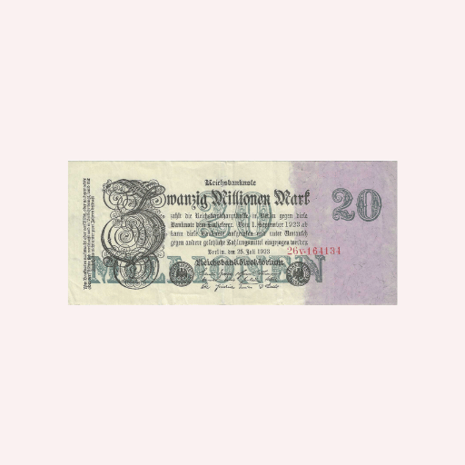 Billete de 20 Mark de 1923