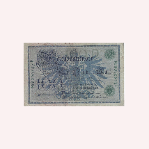 Billete de 100 Mark de 1908