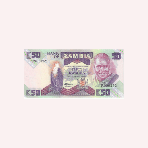 Zambia : 50 Kwacha UNC.
