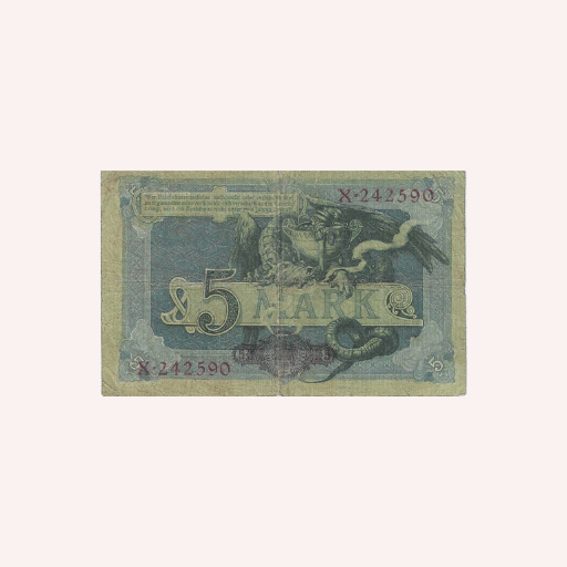 Billete de 1904 de 5 Mark - Imagen 2