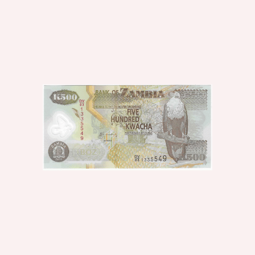 Zambia : 500 Kwacha - 2011.