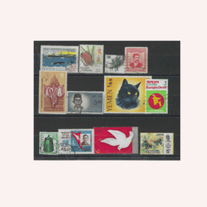 12 Sellos Usados de Asia