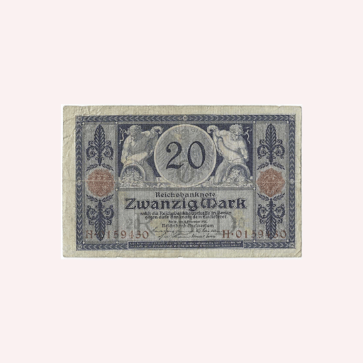 Billete de 20 Marcos 1915