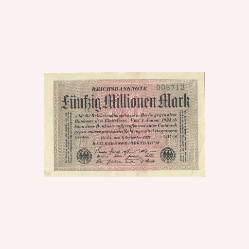 50 Millones de Marcos 1923