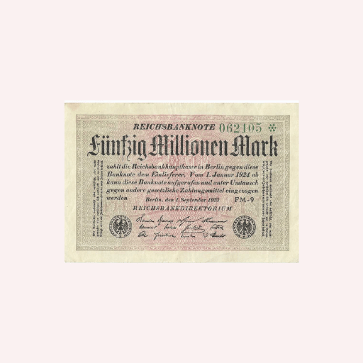 50 Millones de Marcos 1923