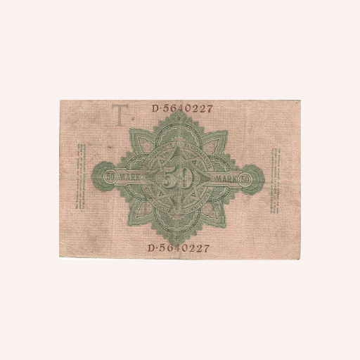 Billete de 50 Marcos 1910 - Imagen 2