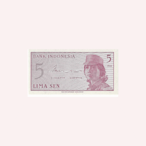 Billete 5 Sen 1964 UNC.