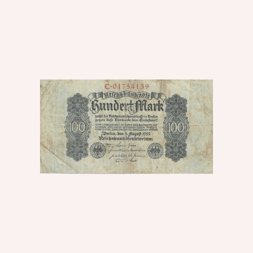 100 Marcos Alemanes 1922