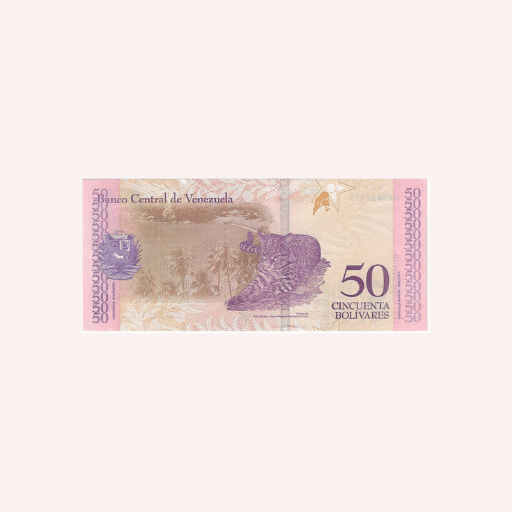 50 Bolivares 2018 UNC. - Imagen 2