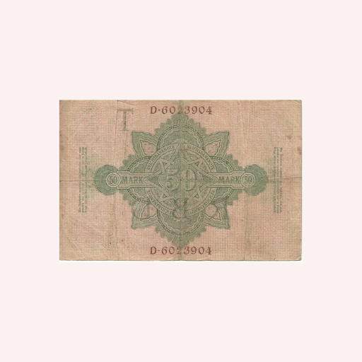 Reichsbank 50 Marcos 1910 - Imagen 2