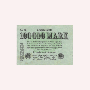Billete 100,000 Marcos 1923