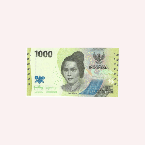 Billete 1000 Rupias 2022.