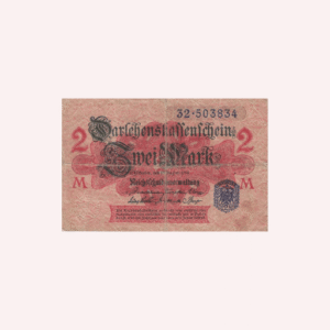 Billete de 2 marcos 1914