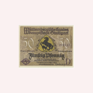 Billete de Stuttgart 1921