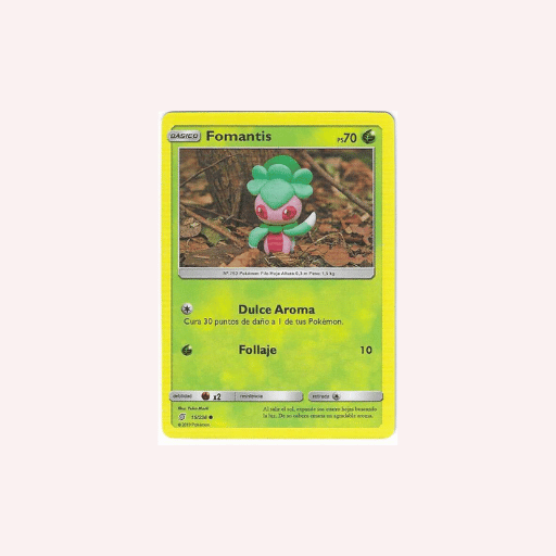 Carta Pokémon Fomantis.