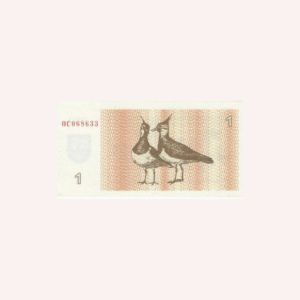 Billete: 1 Talonas Lituania UNC.