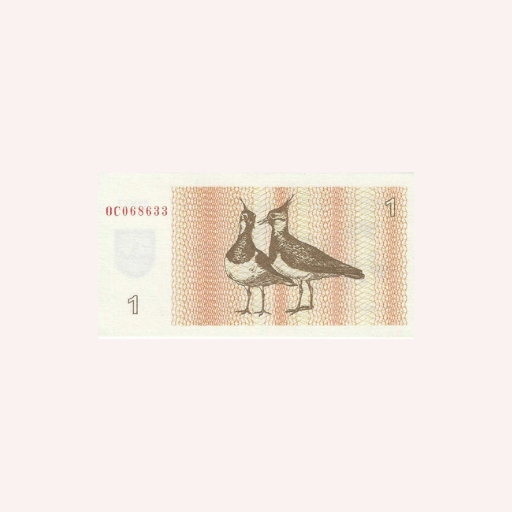 Billete: 1 Talonas Lituania UNC.