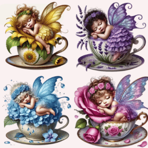 20 Stickers  Tematica Hadas