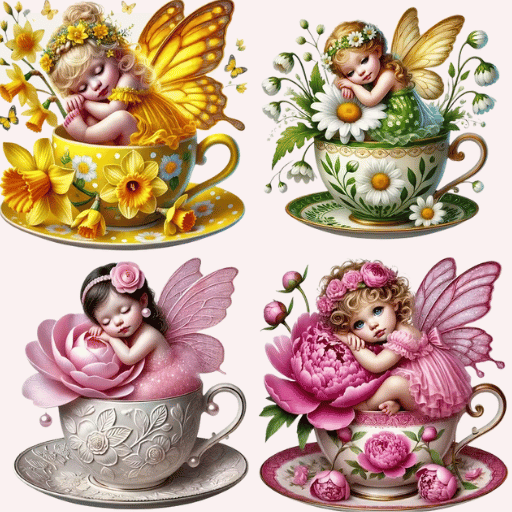 20 Stickers Tematica Hadas - Imagen 2