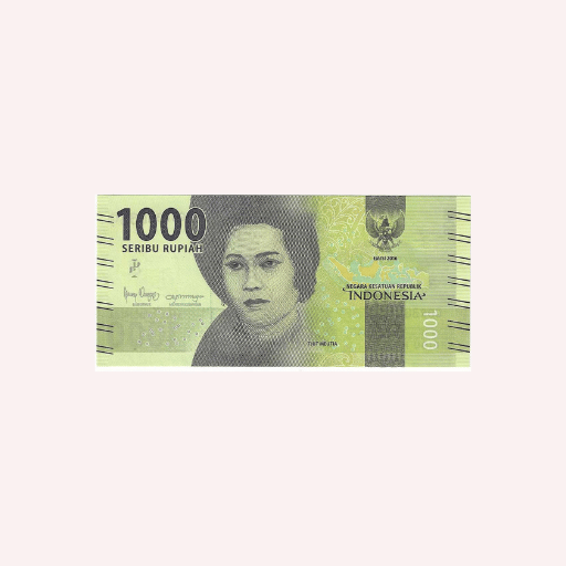 Billete 1000 Rupia 2016.