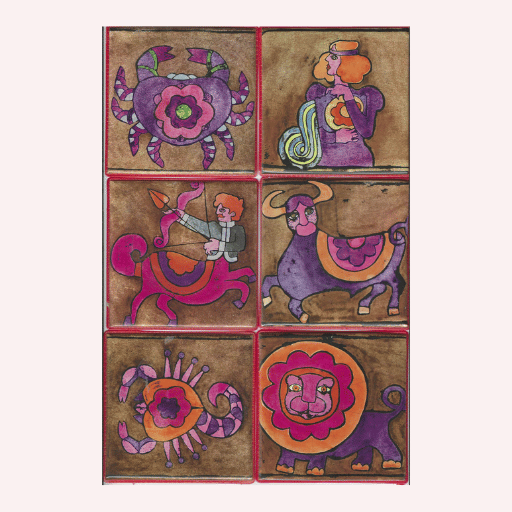 6 Posavasos de Zodiac.