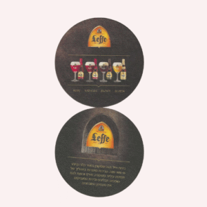 Posavaso de Cartón Leffe.