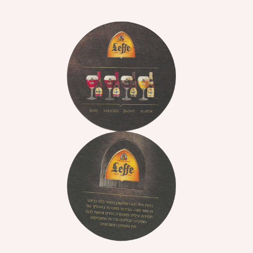 Posavaso de Cartón Leffe.