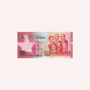 Billetes de 1 Cedi 2015.
