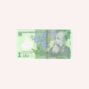 Billete de 1 Leu  2005.