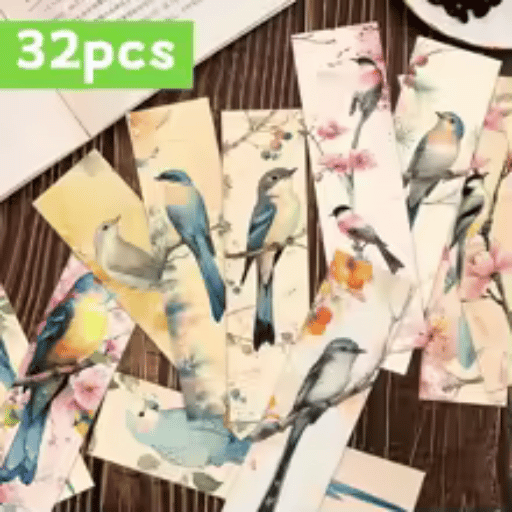 🐦 Set de 32 Marcapáginas