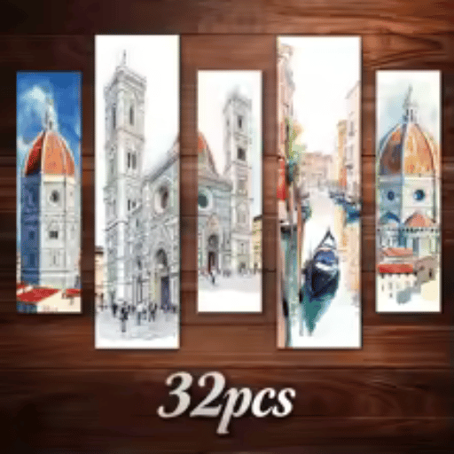🏛️ Set de 32 Marcapáginas