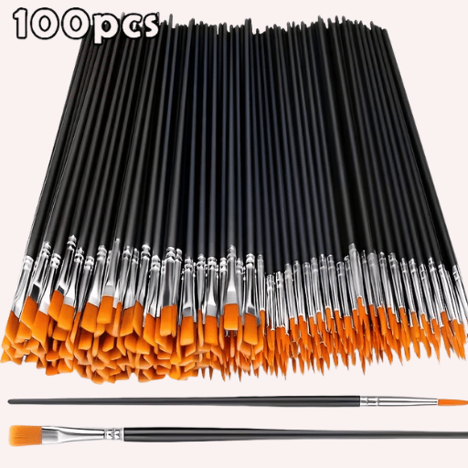 100 Pinceles en 2 Tamaños