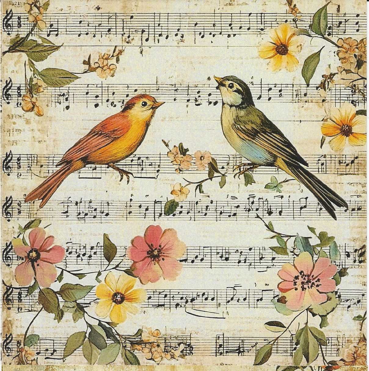 🎼🐦Aves & Música Vintage.