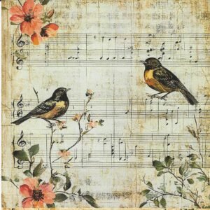 🎼🐦 Aves & Música Vintage