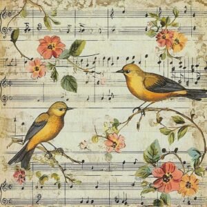 🎼🐦 Aves & Música Vintage