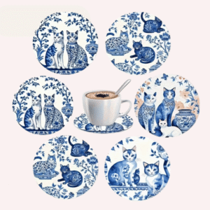 6 Posavasos con Gatos