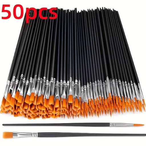 50 Pinceles de 2 Tamaños